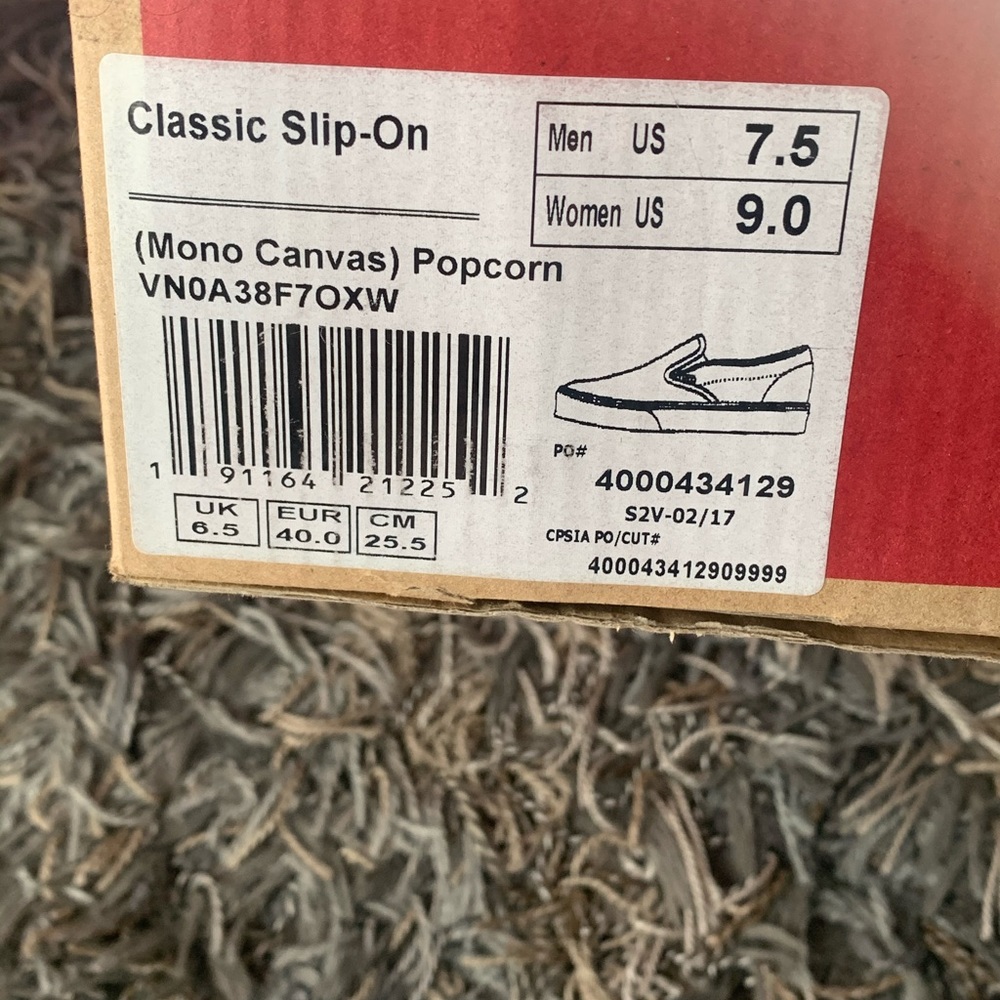 Yellow slip on Vans